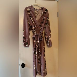 a new day Floral Wrap Dress